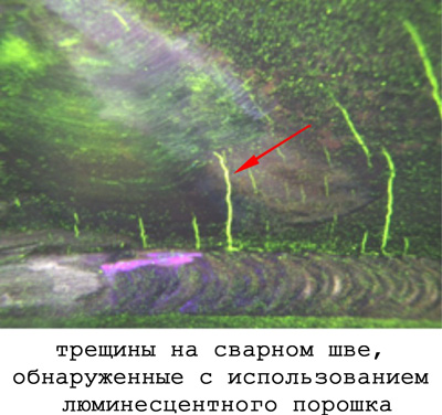Магнитопорошковый метод неразрушающего контроля